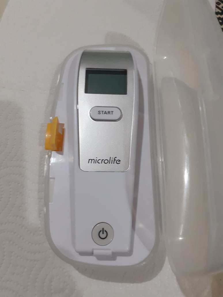 Tabossi :   Reforzando la seguridad ante el coronavirus  recibimos  un  termómetro infrarrojo