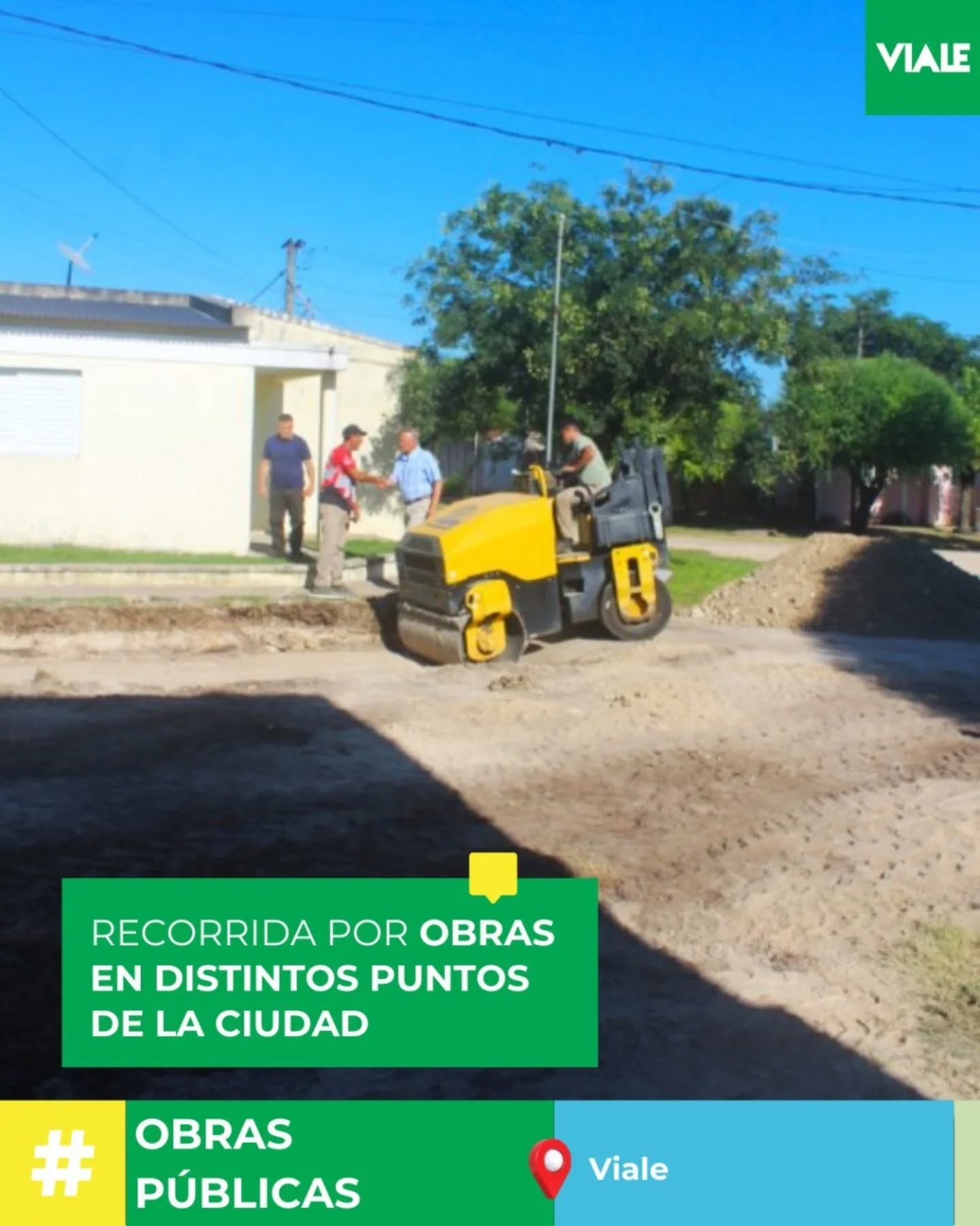 Viale : Recorrida por obras en distintos puntos de la ciudad