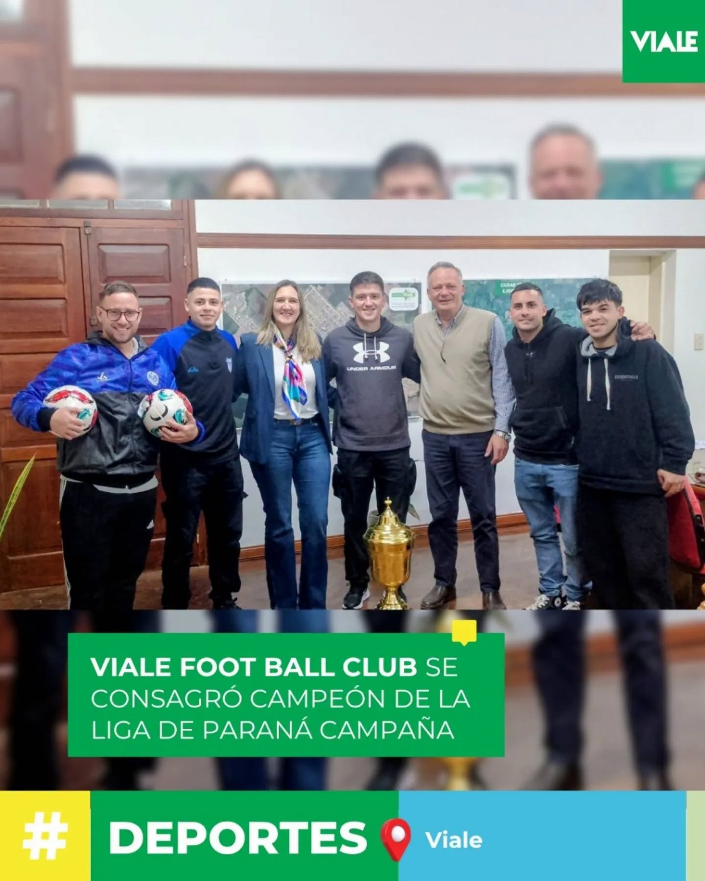 Recibimos a los campeones del Torneo Apertura de la Liga de Fútbol de Paraná Campaña