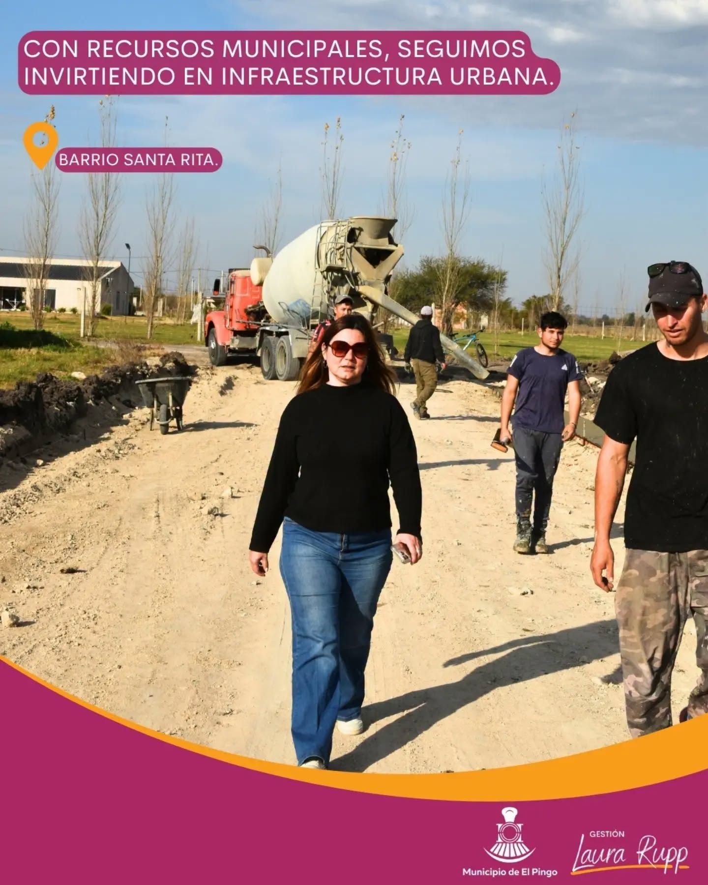 El Pingo : Con recursos municipales, seguimos invirtiendo en infraestructura urbana